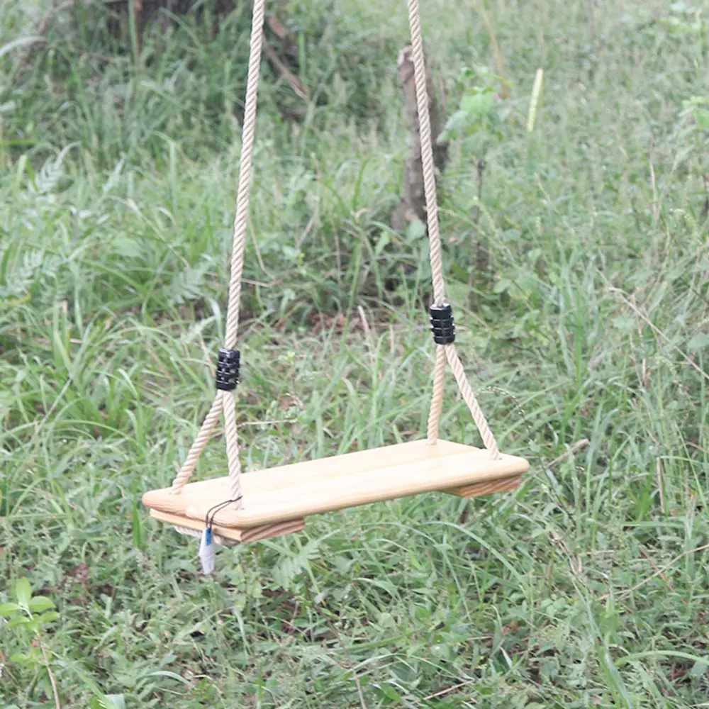 

Children's Outdoor Indoor Swing Wooden Seamless Wooden Swing Outdoor Leisure Hanging Chair Courtyard Decorations children's Toy