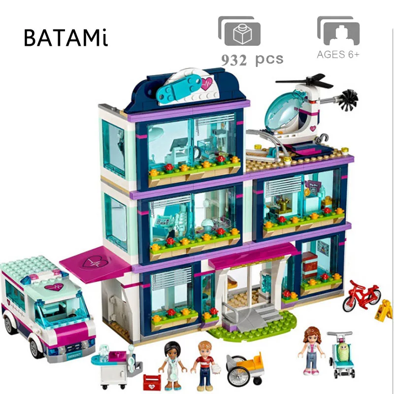 

Models Building Set Compatible with Lego Brick Friends Girl Hospital House Dolphin Cruiser Vessel Ship Mia Toys 3d Brick Figures