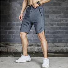 Мужские летние тонкие шорты для фитнеса, бодибилдинга, пробежки, мужские короткие штаны, светильник до колен, тонкая дышащая спортивная одежда