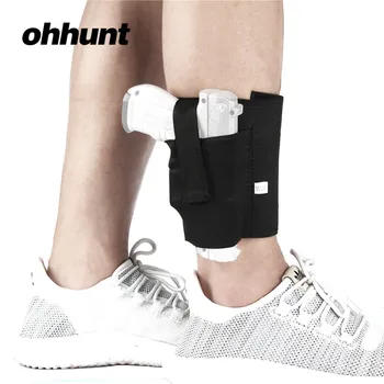 

ohhunt Ankle Holster Adjustable Neoprene Elastic Wrap Concealed Carry Gun Holster Pistol Handgun Fits Men Women Black
