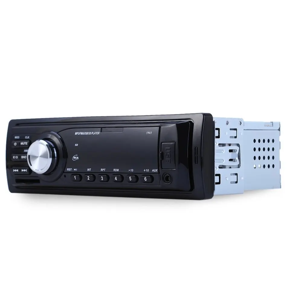 1Din Car Radio Auto Audio Stereo 12V Support FM SD AUX USB Interface In