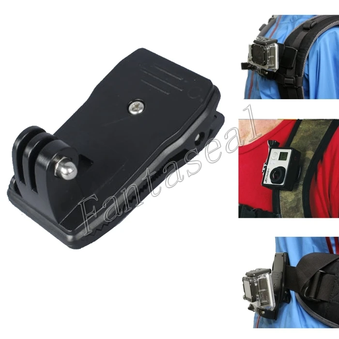 Gopro Accessories Mounts 360 Degree Rotary Quick Clip Mount For GoPro Hero4/3+ / 3/ 2 /1 Black