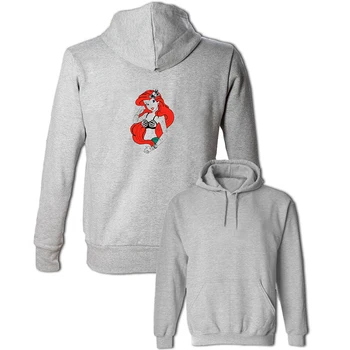 

Animated cartoon Princess Ariel The Little Mermaid Womens Graphic Hoodie Sweatshirt Strings Hooded Pullover