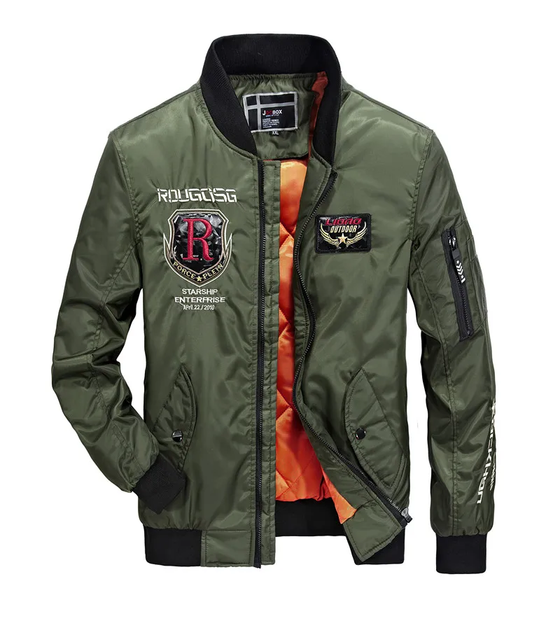 Bomber Jacket 2018 Men's Fashion Thick Warm Autumn Winter Military
