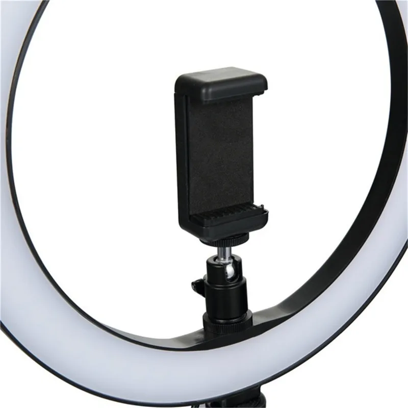 Настольная лампа 26 см студийный кольцевой светильник светодиодный фотокамера светильник s с настольным металлическим штативом для смартфона Vlog Selfie
