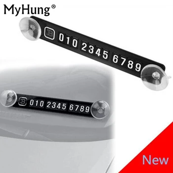 

Magnetic Temporary Parking Card Phone Number Card Plate Car Sticker For Ford Fusion C-Max Toyota Prius 4runner Car Accessories