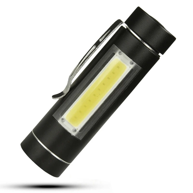 

Z501516 LED MINI Flashlight LED COB Waterproof Aluminum 1 Mode Torch use 14500 or AA Battery For Camping working lantern
