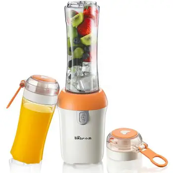 

Portable Electric Fruit Extractor Mini Travel Fruit Squeezer 600+400ml Juice Bottles Removable Cleaning Juicer