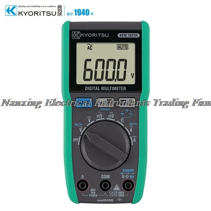 

KYORITSU KEW 1020R Digital Multimeters True-RMS, Large Display Automatic switching when AC voltage and DC voltage measurement