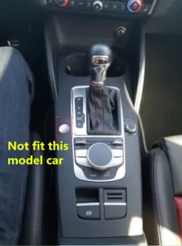 

For Audi A3 8V 2012 2013 2014 2015 2016 2017 2018 Stainless Interior Accessories Gear Position Decorative Box Cover Trim 1pcs