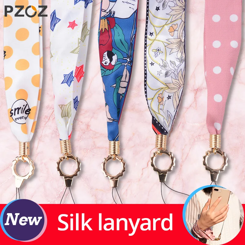 

PZOZ Mobile Phone neck lanyards for keys lanyard for iphone samsung xiaomi LG USB Flash Drives Keys Keychains Tag DIY lanyard