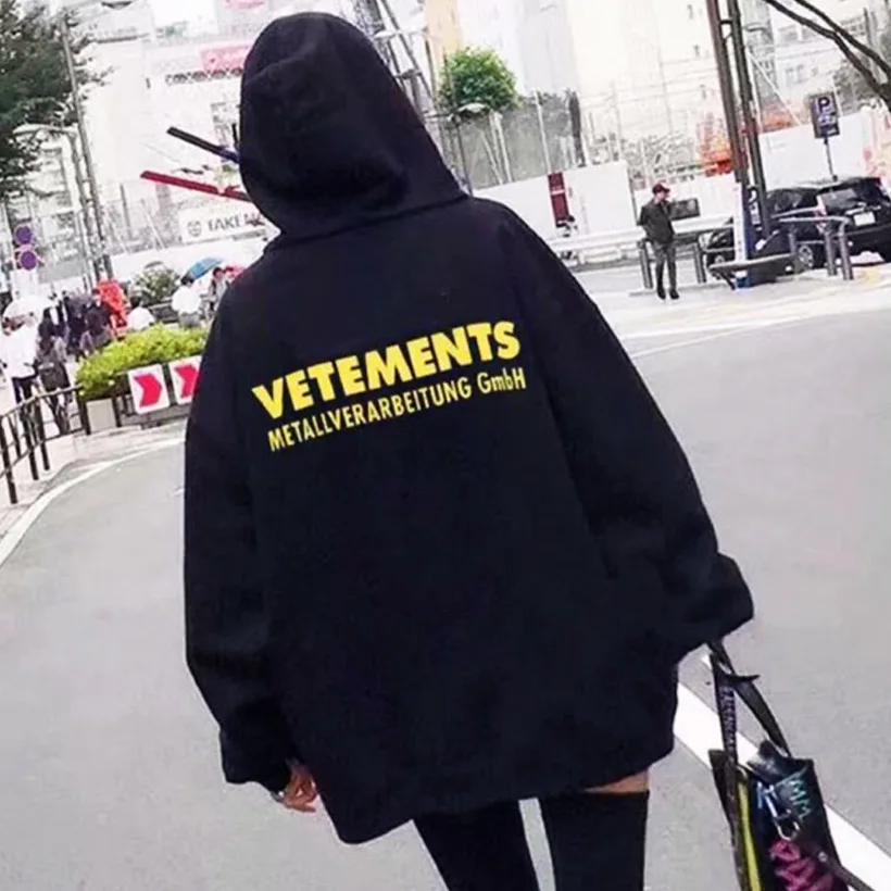 Vetement femme 2018 Hoodies Men Women Metallverarbeitung Gmbh Fashion Hip Hop pullover Vetements Letter Print Sweatshirts Vetement femme 2018 Hoodies Men Women Metallverarbeitung Gmbh Fashion Hip Hop pullover Vetements Letter Print Sweatshirts