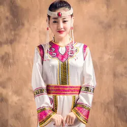 Взрослый костюм национального меньшинства платье ретро Монгольская одежда женская одежда Внутренняя Монголия народная Танцы костюмы