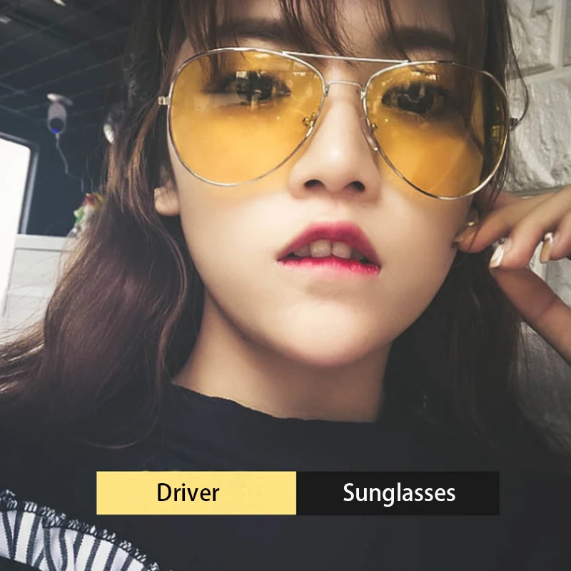 Night Version Reduce Glaring Driving Glasses Men Women Protective Night Sight Goggles Active Unisex Sunglasses For Car Drive