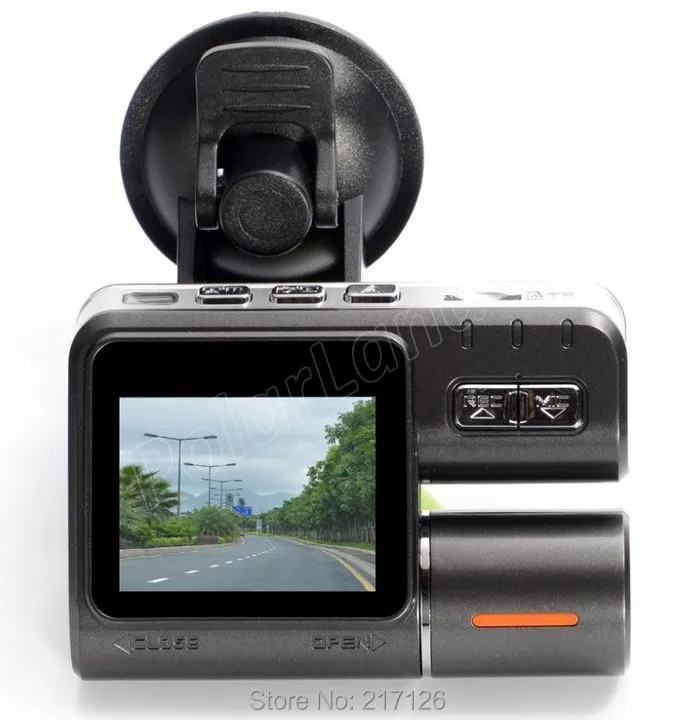 Двойной объектив Full HD 1080 P Видеорегистраторы для автомобилей Камера 8 ИК светодиодные i1000s 2." ЖК-дисплей регистраторы заднего вида Камера ночное видение видео Регистраторы