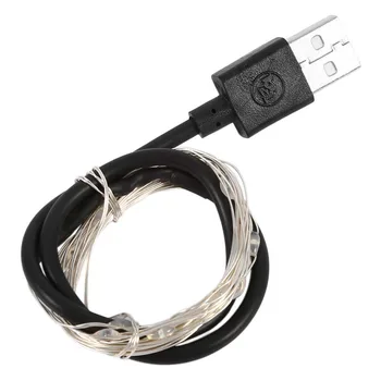 

Waterproof Fairy Light String 2M 20LED Silver Wire Christmas Wedding Strings Lighting USB Powered Indoor Outdoor Holiday Safe