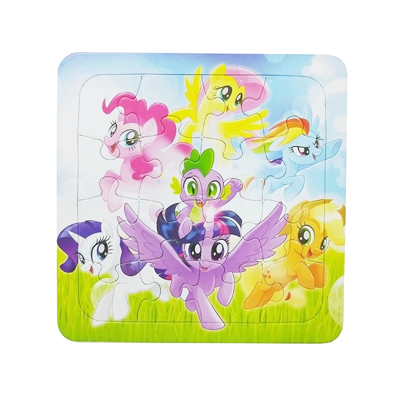 Little Pony головоломок серии животных мультфильм образовательная игрушка для детей цифровой бумажная игра-головоломка малыш игрушки