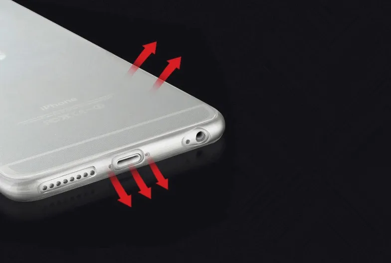 Новая Роскошная мягкая ТПУ Ультра Crystal Clear Чехлы для 8 7 плюс 6 S 5 5S 5C чехол