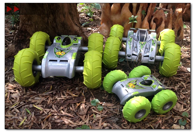 Rc Jumping Racing Car 2.4ghz Rc Cars Bouncing Stunt Toys Car W