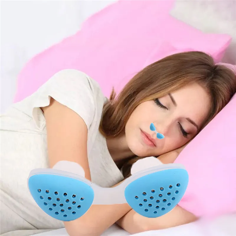 

Silicone Anti Snoring Breathe Easy Sleep Nose Clip Snore Stopper Aid Nasal Dilators Device Congestion Sleeping Aid Equipment