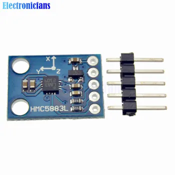 

GY-273 HMC5883L 3-Axis Compass Magnetometer Sensor Board Module IIC/I2C For Arduino 3-5V Power High Accurancy