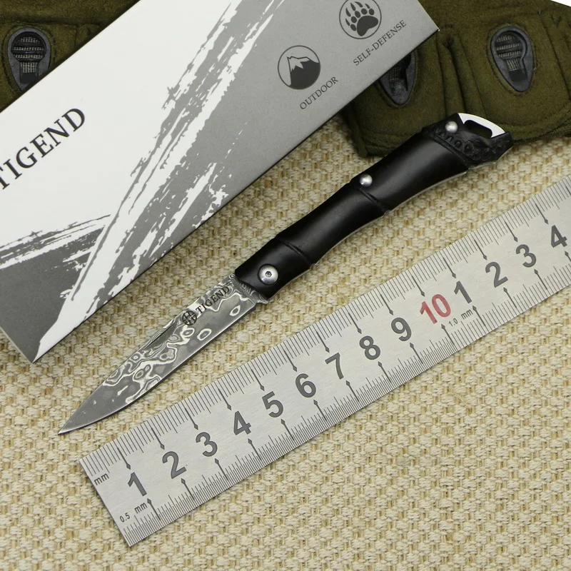 TIGEND TN 3 &quotVG10 лезвие из дамасской стали CF5406 карманный складной нож ручка черного