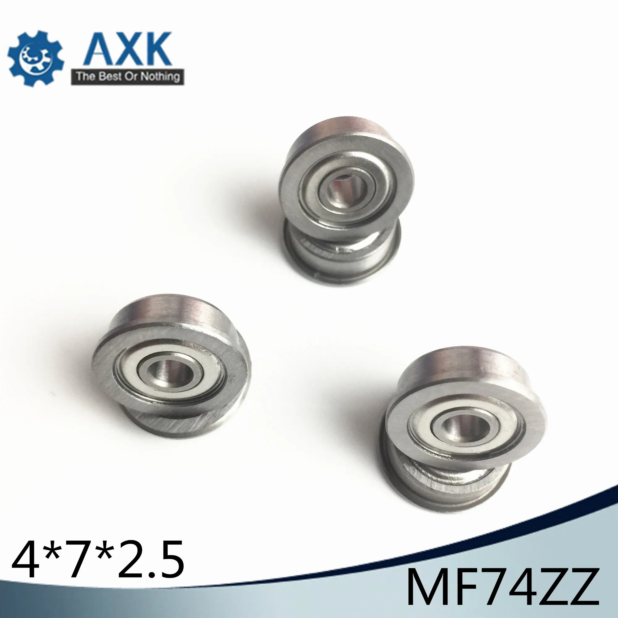 MF74ZZ Фланцевая втулка подшипника 4x7x2 5 мм ABEC-1 ( 10 шт.) Миниатюрный фланцевый MF74 Z ZZ