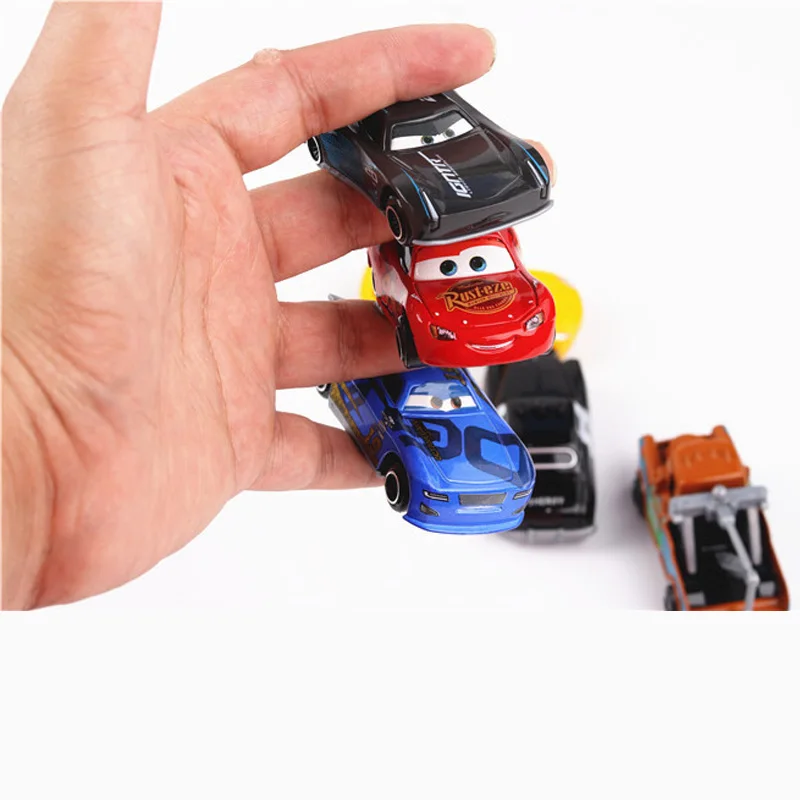 6 шт./компл. disney Pixar Cars 3 Lightning McQueen Jackson Storm Cruz Mater Mack 1: 64 Автомобиль из литого металла модель для детей детская игрушка