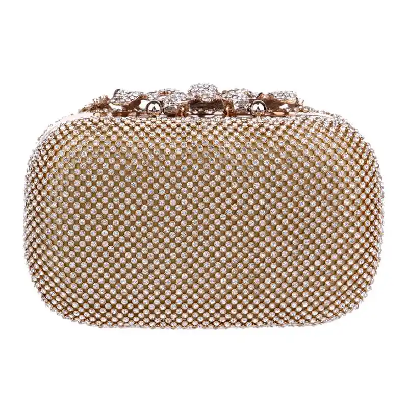 black gold chain purse