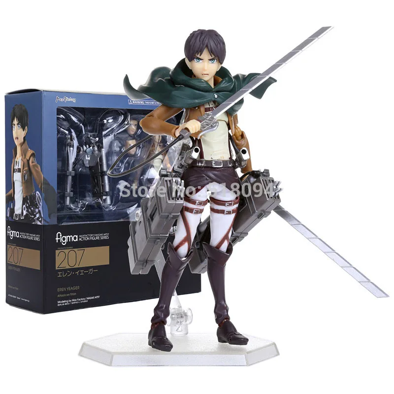 

Attack on Titan Eren Jaeger Figma 207 PVC Action Figure Collection Model Toy 6" 14cm
