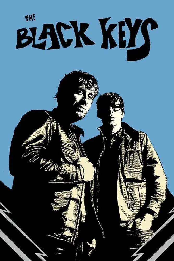 

Home Decor The Black Keys Rock Band 1-Silk Art Poster Wall Sticker Decoration Gift
