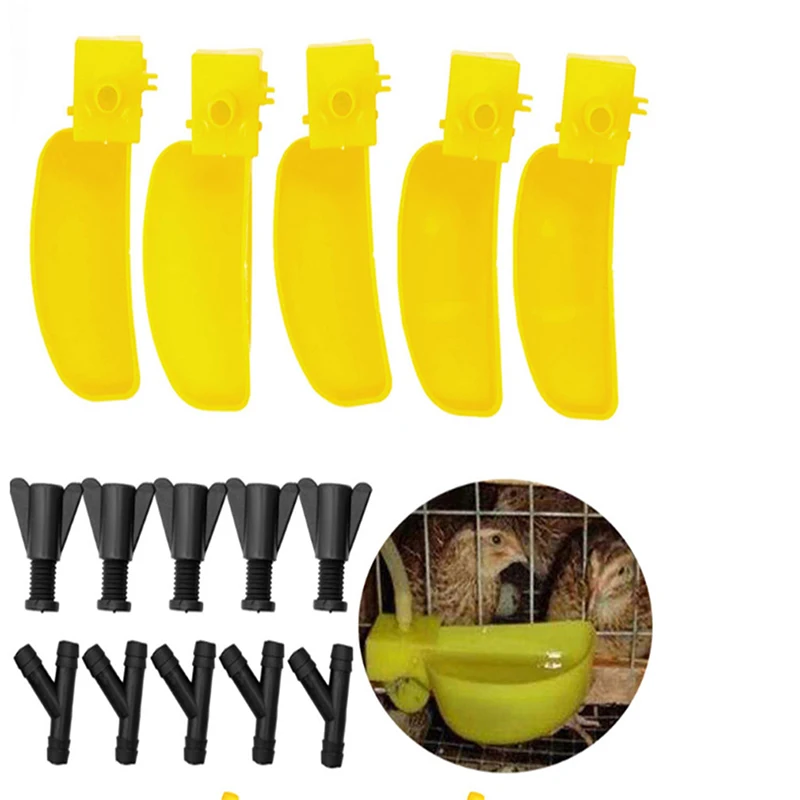 

1pc Bird Cups Drinking Fountains Quail Chicken Waterer Pigeon Parrot Sparrow Pecker Water Tools Drinking Feeding Bowls