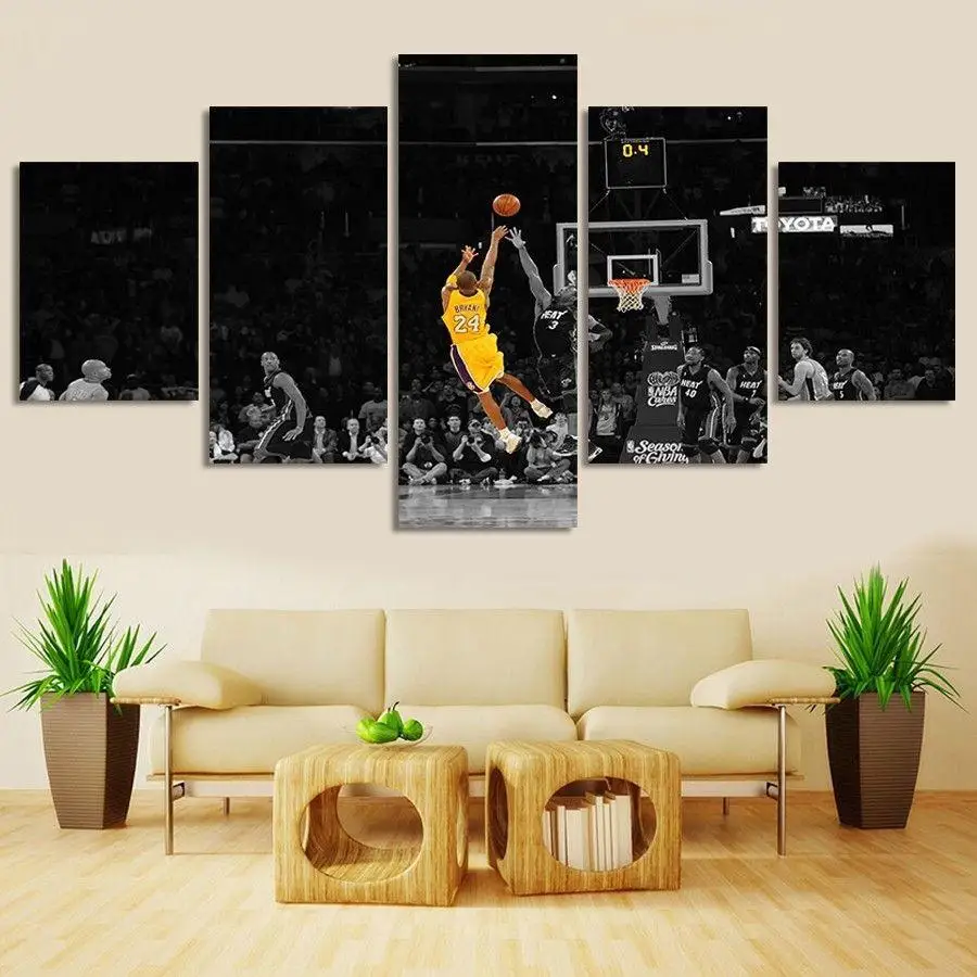 HD Print 5pcs michael jordan sports canvas wall art painting canvas