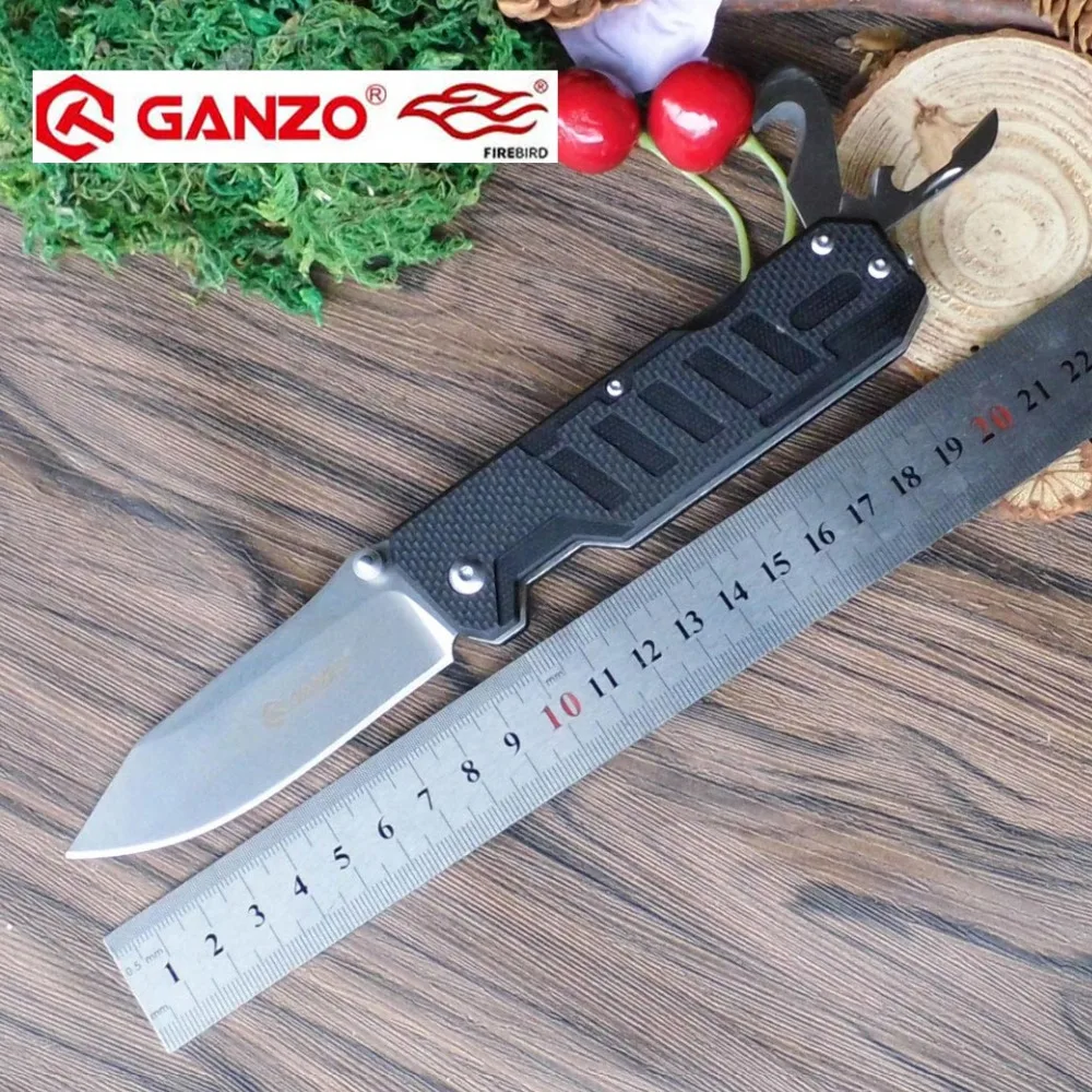 Складной нож Ganzo G735 440C многофункциональный клинок 58 60HRC рукоятка G10 для выживания