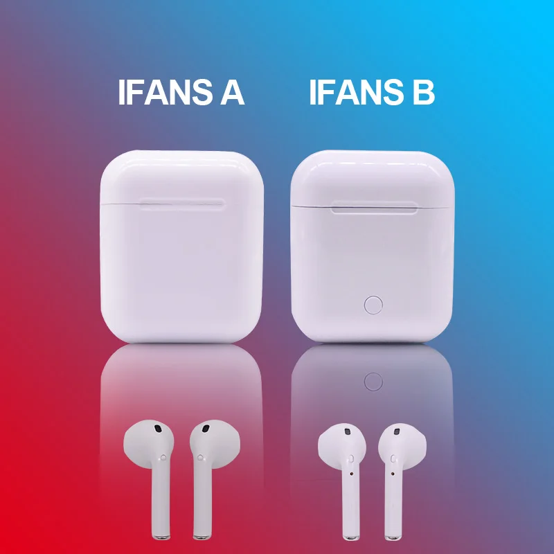

New IFANS Twins Bluetooth Mini Double Afans Earbuds Earphone PK I7S I8X TWS Wireless Headsets with mic for IPhone 6 7 8 Android