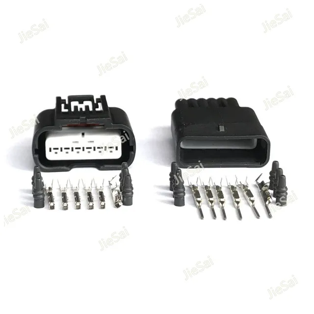 Female Male 6 Pin Electrical Accelerator Pedal Sensor Connector Auto