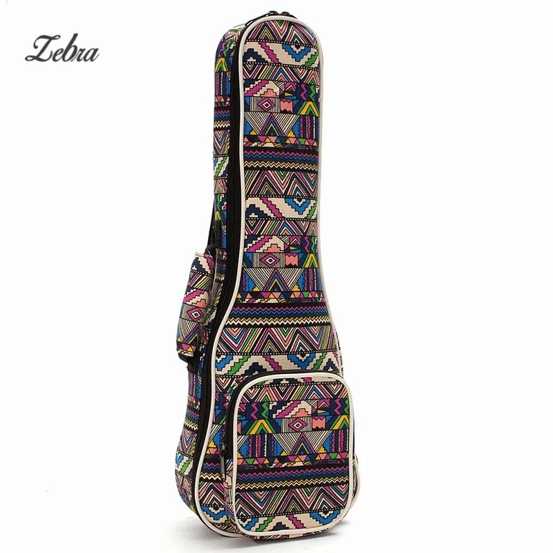 Zebra 21 23 26 Ukulele Bags Ukelele Bag Canvas Guitar Case font b Box b font