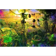 Горячая Распродажа 1,8 мм белая бумажная карточка головоломка для мальчиков и девочек 1000 шт. Рождественский красивый пейзаж головоломка 1000 шт. мультфильм