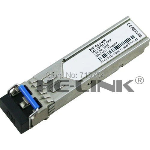 6COM 155M 1310nm 2KM LC connector SFP Transceiver compatible cisco item number is SFP-OC3-MM
