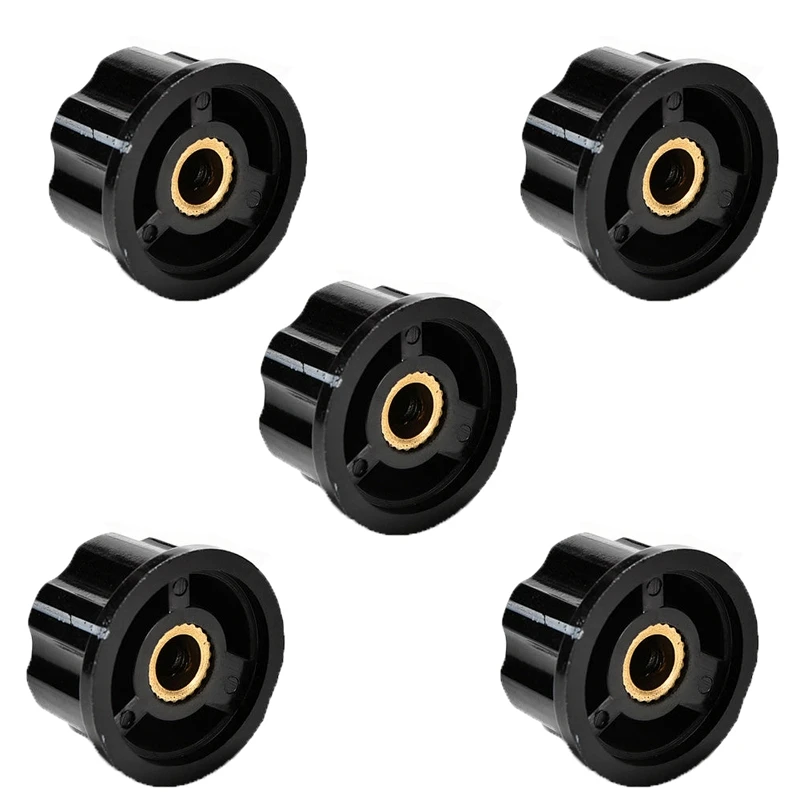 

New 5PCS Adjustable 6mm Knurled Shaft Potentiometer Volume Control Rotary Knob S08 Drop ship