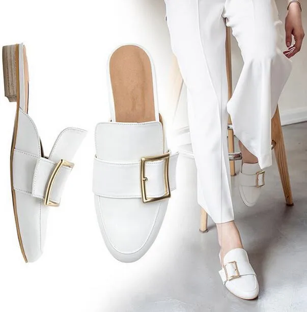 

2017 New Coming Women Slippers Sexy Buckle Ladies Summer Sandals Fashion Flats