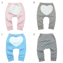 Для новорожденных, штаны-шаровары комплекты одежды для девочек, мальчиков Штанишки для малышей Новые PP осенние хлопковые брюки Костюмы