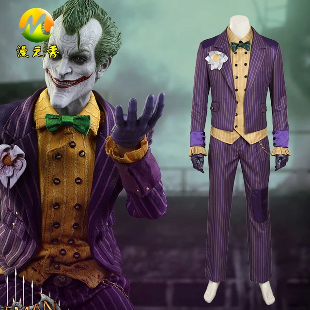 Batman Arkham City Classic Joker Cosplay Costume Joker Funny Costume For  Halloween Christmas Party Suit Size Can Be Customized _ - AliExpress Mobile