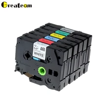 

Greateam 6pcs Compatible Brother P-Touch TZ TZe Laminated Label Tape TZe231 TZe431 TZe531 TZe631 TZe731 TZe931 for Label Printer