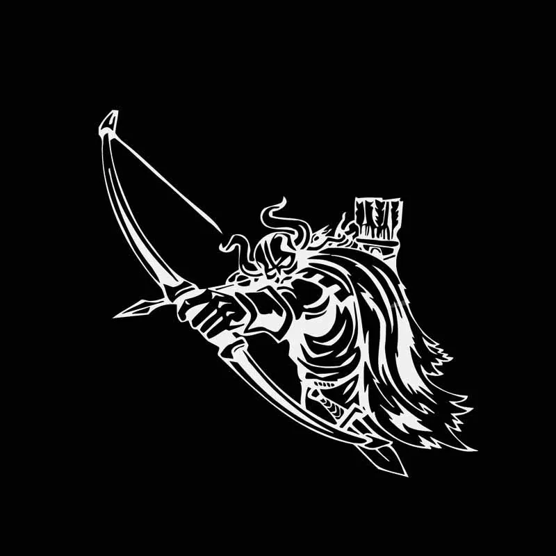 YJZT 13 6*13 2 см Brave Strong Cool Viking Warrior покрывающая тело модная Автомобильная наклейка