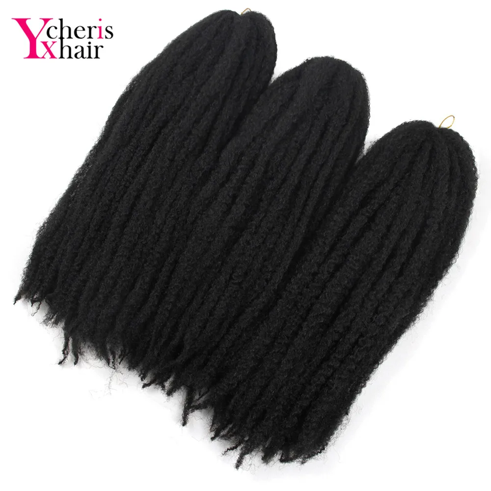 YXCHERISHAIR Marley Вязание косичками Твист волос Синтетический Омбре коричневый серый