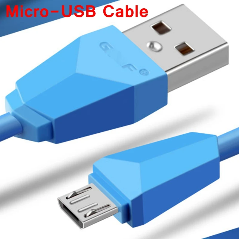 Гольф красочные кабель Micro-USB, длина 1 метр, мобильный телефон Andriod кабель для передачи данных и для зарядки Micro USB кабель Розничная упаковка 4 вида цветов