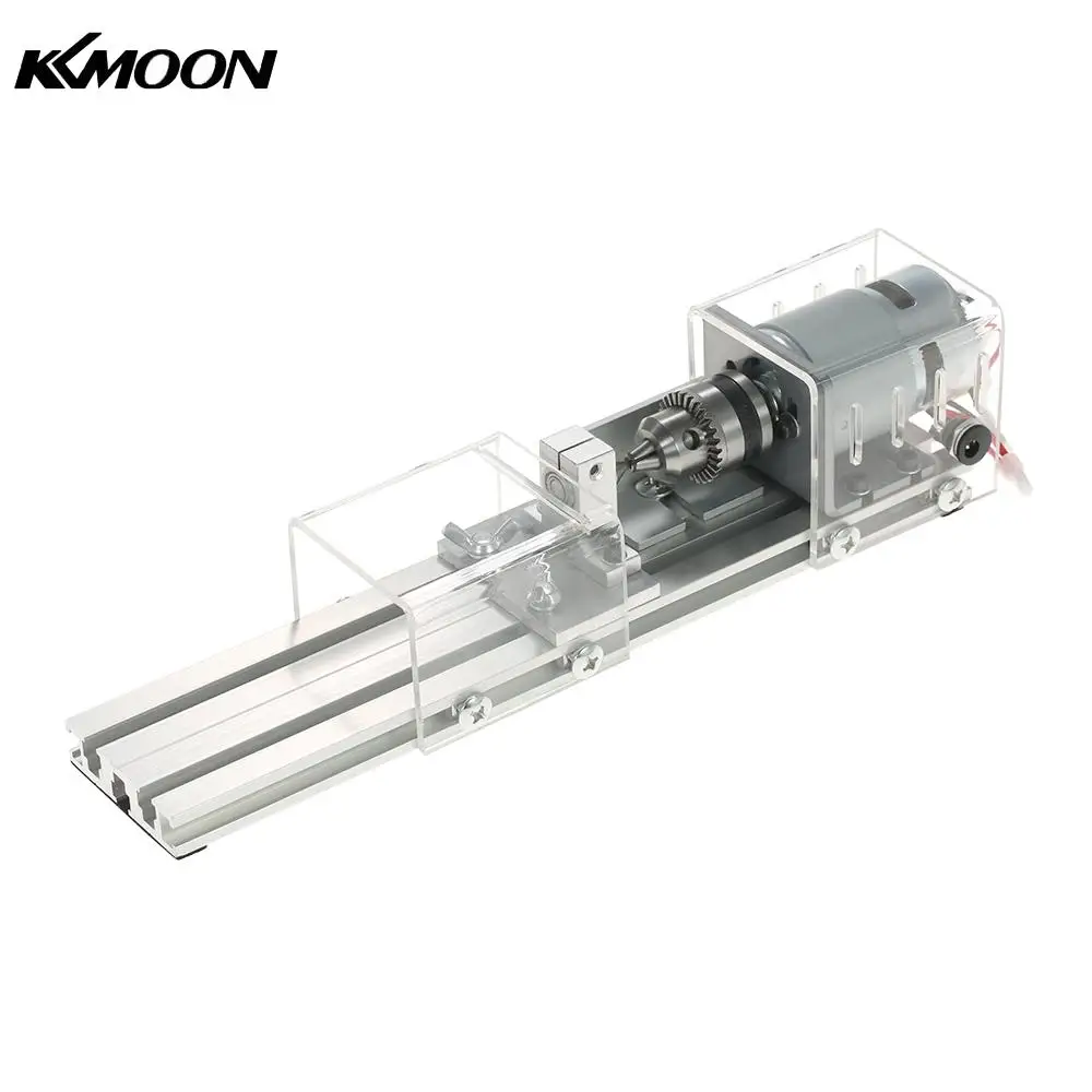 

Mini Lathe Beads Machine 100W Woodworking DIY Lathe Polishing Cutting Mini Drill Rotary Tool Standard Set with Power Supply