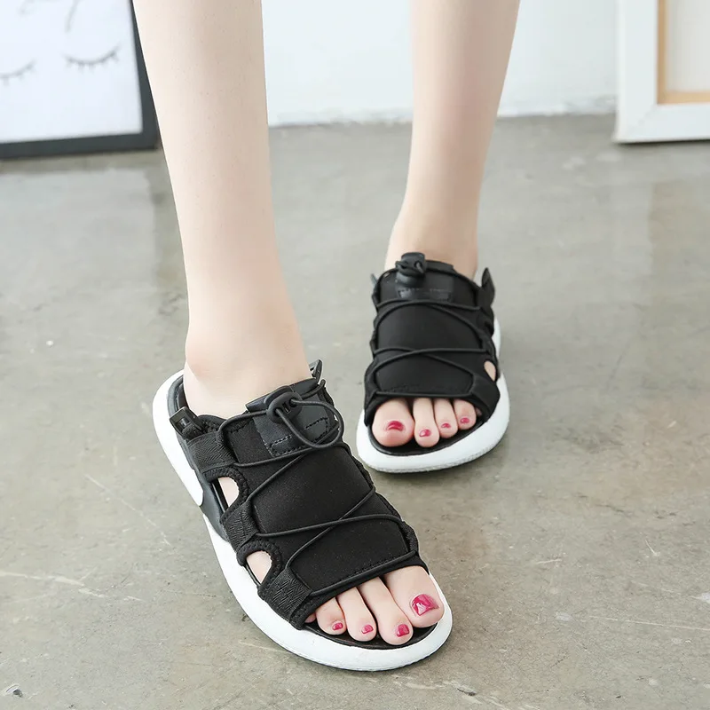 Sandalia de plataforma de verano de moda 2018 plana con punta abierta  sandalias de Mujer Zapatos de diseñador de correa de tobillo de ocio| Sandalias de mujer| - AliExpress