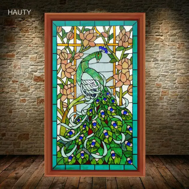 Tiffany Style Stained Gl Victorian Window Panel Pea Flowers Tiffany Style Stained Gl Victorian Window Panel Pea Flowers Vintage Handcrafted Arts Home Decoration Wall Decor
